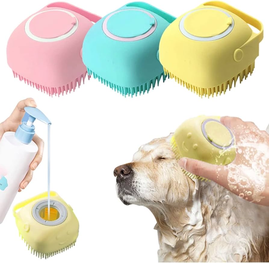 2 in 1 Pets Bath Massage Brush